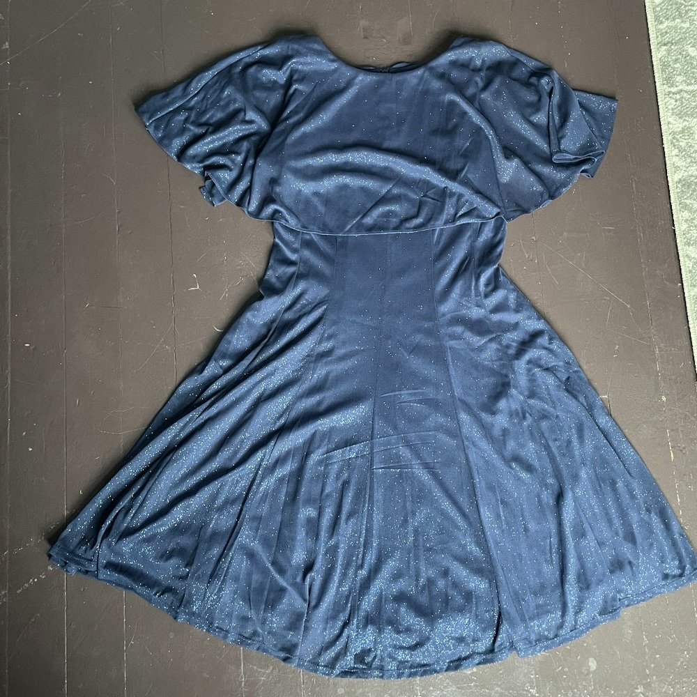 Flowy Shimmery Blue Dress